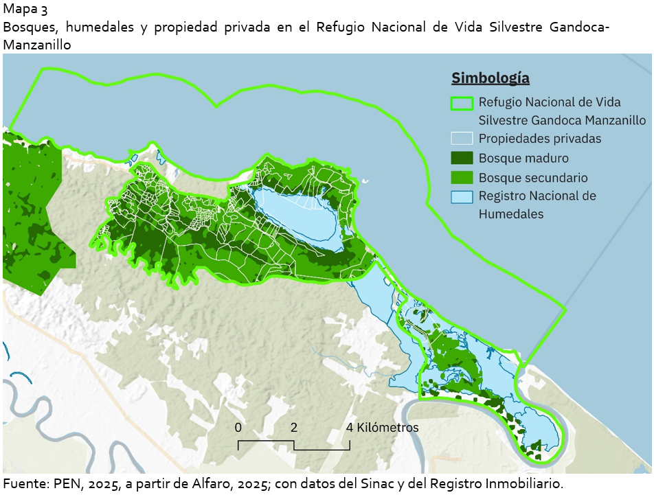 Mapa 2 Humedales registrados en propiedad privada 